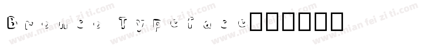 Bronco Typeface字体转换